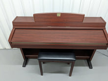 Load image into Gallery viewer, Yamaha Clavinova CLP-240 Digital Piano and stool mahogany finish stock nr 23433