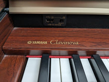 Load image into Gallery viewer, Yamaha Clavinova CLP-240 Digital Piano and stool mahogany finish stock nr 23433