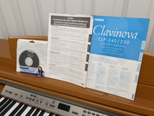 Load image into Gallery viewer, Yamaha Clavinova CLP-240 Digital Piano in cherry wood finish stock nr 23436