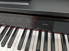 Load image into Gallery viewer, CASIO CELVIANO AP-450 DIGITAL PIANO AND STOOL IN SATIN BLACK stock no 23437