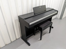 Load image into Gallery viewer, Yamaha Arius YDP-142 Digital Piano and stool in satin black stock #23430