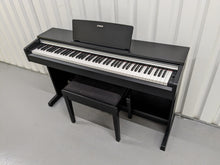 Load image into Gallery viewer, Yamaha Arius YDP-142 Digital Piano and stool in satin black stock #23430