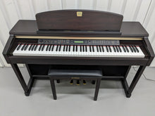 Load image into Gallery viewer, Yamaha Clavinova CLP-150 Digital Piano and stool in dark rosewood stock #23443