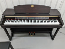 Load image into Gallery viewer, Yamaha Clavinova CLP-150 Digital Piano and stool in dark rosewood stock #23443