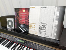 Load image into Gallery viewer, Yamaha Clavinova CLP-150 Digital Piano and stool in dark rosewood stock #23443