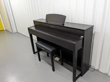 Load image into Gallery viewer, Yamaha Clavinova CLP-535 digital piano and stool in dark rosewood stock #23448