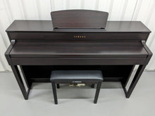 Load image into Gallery viewer, Yamaha Clavinova CLP-535 digital piano and stool in dark rosewood stock #23448