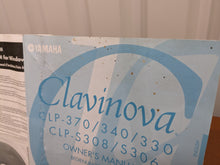 Load image into Gallery viewer, Yamaha Clavinova CLP-330 Digital Piano and stool cherry wood finish stock #23451