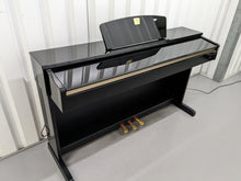 Load image into Gallery viewer, Yamaha Clavinova CLP-320PE Digital Piano and stool Glossy Black stock no 23453