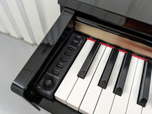 Load image into Gallery viewer, Yamaha Clavinova CLP-320PE Digital Piano and stool Glossy Black stock no 23453