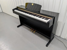 Load image into Gallery viewer, Yamaha Clavinova CLP-320PE Digital Piano and stool Glossy Black stock no 23453