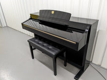 Load image into Gallery viewer, Yamaha Clavinova CLP-330PE glossy black polished ebony Piano stock #23464