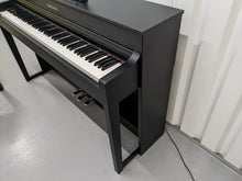 Load image into Gallery viewer, Yamaha Clavinova CLP-535 digital piano and stool in satin black stock # 23466
