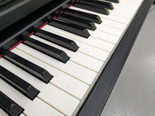 Load image into Gallery viewer, Yamaha Clavinova CLP-535 digital piano and stool in satin black stock # 23466