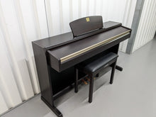 Load image into Gallery viewer, Yamaha Clavinova CLP-220 Digital Piano and stool in dark rosewood stock #23474