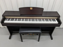 Load image into Gallery viewer, Yamaha Clavinova CLP-220 Digital Piano and stool in dark rosewood stock #23474