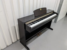 Load image into Gallery viewer, Yamaha Clavinova CLP-220 Digital Piano and stool in dark rosewood stock #23474