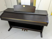 Load image into Gallery viewer, Yamaha Clavinova CLP-120 Digital Piano and stool in dark rosewood stock #23470
