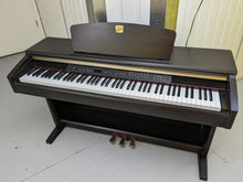 Load image into Gallery viewer, Yamaha Clavinova CLP-120 Digital Piano and stool in dark rosewood stock #23470