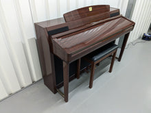Load image into Gallery viewer, Yamaha Clavinova CLP-280 in Polished Mahogany with matching stool stock nr 23478