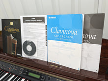 Load image into Gallery viewer, Yamaha Clavinova CLP-280 in Polished Mahogany with matching stool stock nr 23478
