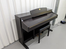 Load image into Gallery viewer, Yamaha Clavinova CLP-340 Digital Piano and stool in dark rosewood stock # 23473