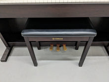 Load image into Gallery viewer, Yamaha Clavinova CLP-340 Digital Piano and stool in dark rosewood stock # 23473