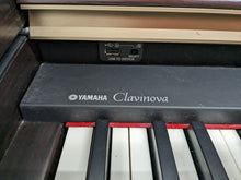Load image into Gallery viewer, Yamaha Clavinova CLP-340 Digital Piano and stool in dark rosewood stock # 23473