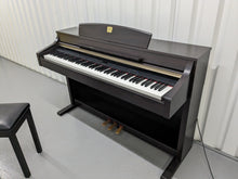 Load image into Gallery viewer, Yamaha Clavinova CLP-340 Digital Piano and stool in dark rosewood stock # 23473