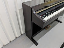 Load image into Gallery viewer, Yamaha Clavinova CLP-340 Digital Piano and stool in dark rosewood stock # 23473