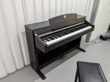 Load image into Gallery viewer, Yamaha Clavinova CLP-340 Digital Piano and stool in dark rosewood stock # 23473