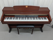 Load image into Gallery viewer, Yamaha Clavinova CLP-240 Digital Piano and stool mahogany finish stock nr 23481
