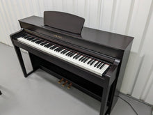Load image into Gallery viewer, Yamaha Clavinova CLP-535 digital piano and stool in dark rosewood finish stock number 23488