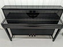 Load image into Gallery viewer, Yamaha Clavinova CLP-685 digital piano and stool in glossy black polished ebony stock number 23491