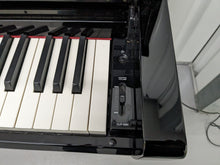Load image into Gallery viewer, Yamaha Clavinova CLP-685 digital piano and stool in glossy black polished ebony stock number 23491