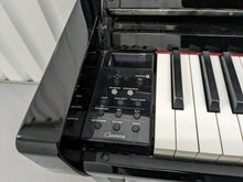 Load image into Gallery viewer, Yamaha Clavinova CLP-685 digital piano and stool in glossy black polished ebony stock number 23491