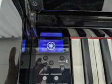 Load image into Gallery viewer, Yamaha Clavinova CLP-685 digital piano and stool in glossy black polished ebony stock number 23491