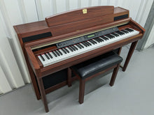 Load image into Gallery viewer, Yamaha Clavinova CLP-270 digital piano and stool in mahogany finish stock number 23497