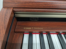 Load image into Gallery viewer, Yamaha Clavinova CLP-270 digital piano and stool in mahogany finish stock number 23497