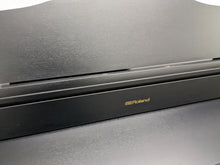 Load image into Gallery viewer, Roland HP605 digital piano and stool in satin black finish stock number 23489