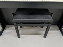 Load image into Gallery viewer, Roland HP605 digital piano and stool in satin black finish stock number 23489