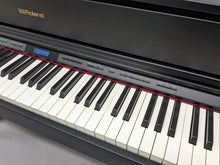 Load image into Gallery viewer, Roland HP605 digital piano and stool in satin black finish stock number 23489