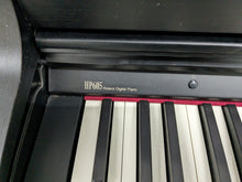Load image into Gallery viewer, Roland HP605 digital piano and stool in satin black finish stock number 23489