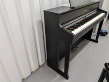Load image into Gallery viewer, Roland HP605 digital piano and stool in satin black finish stock number 23489