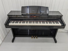 Load image into Gallery viewer, Roland HP-3e Digital Piano and stool in glossy black polished ebony Stock #23506