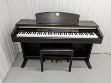 Load image into Gallery viewer, Yamaha Clavinova CLP-130 Digital Piano and stool in dark rosewood stock #24003
