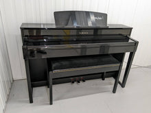 Load image into Gallery viewer, Yamaha Clavinova CLP-545PE in Polished Ebony glossy black + stool stock nr 23502