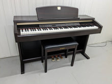 Load image into Gallery viewer, Yamaha Clavinova CLP-130 Digital Piano and stool in dark rosewood stock #23505