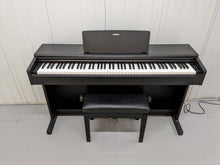 Load image into Gallery viewer, Yamaha Arius YDP-144 digital piano and stool in satin black finish stock #23504
