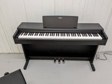 Load image into Gallery viewer, Yamaha Arius YDP-144 digital piano and stool in satin black finish stock #23504